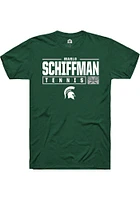 Marlo Schiffman Michigan State Spartans Rally NIL Stacked Box Short Sleeve T Shirt