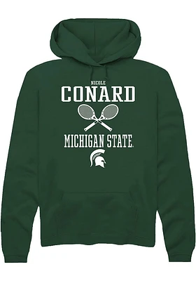 Nicole Conard  Rally Michigan State Spartans Mens Green NIL Sport Icon Long Sleeve Hoodie