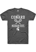 Nicole Conard  Michigan State Spartans Dark Grey Rally NIL Sport Icon Short Sleeve T Shirt