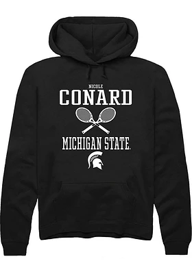 Nicole Conard  Rally Michigan State Spartans Mens Black NIL Sport Icon Long Sleeve Hoodie