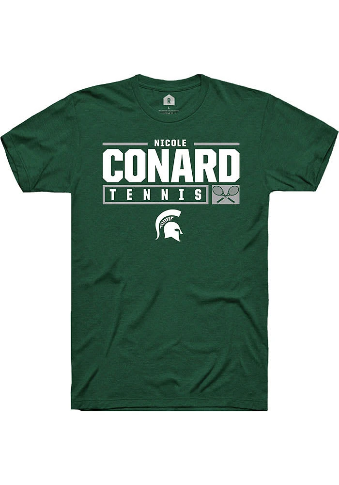 Nicole Conard Michigan State Spartans Rally NIL Stacked Box Short Sleeve T Shirt