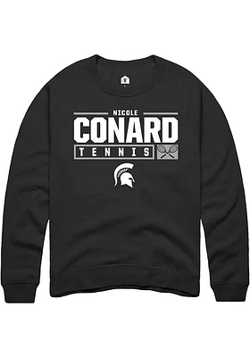Nicole Conard Rally Michigan State Spartans Mens NIL Stacked Box Long Sleeve Crew Sweatshir