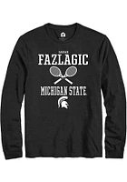 Sarah Fazlagic  Michigan State Spartans Black Rally NIL Sport Icon Long Sleeve T Shirt