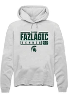 Sarah Fazlagic Rally Michigan State Spartans Mens NIL Stacked Box Long Sleeve Hoodie
