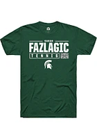 Sarah Fazlagic Michigan State Spartans Rally NIL Stacked Box Short Sleeve T Shirt