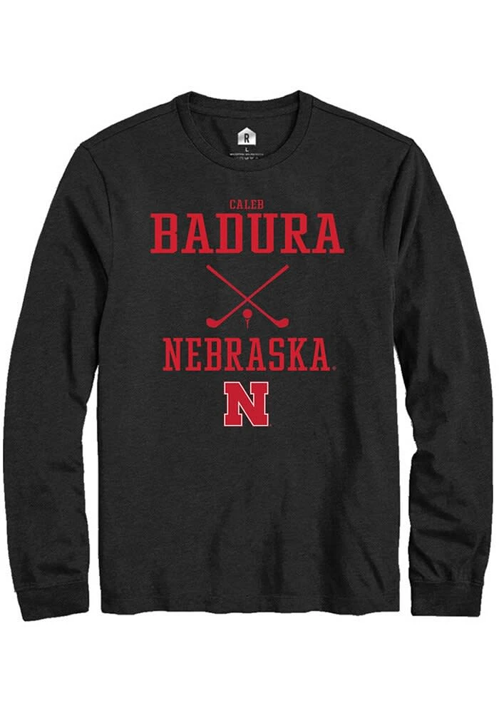 Caleb Badura Nebraska Cornhuskers Rally NIL Sport Icon Long Sleeve T Shirt