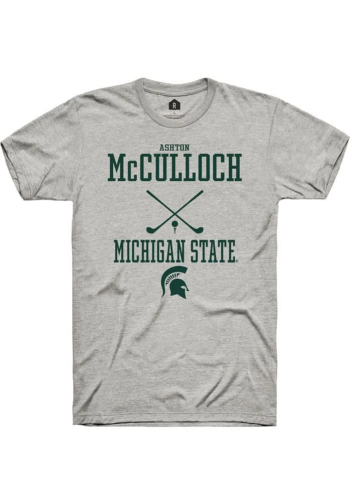 Ashton McCulloch Michigan State Spartans Ash Rally NIL Sport Icon Short Sleeve T Shirt