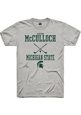 Ashton McCulloch  Michigan State Spartans Ash Rally NIL Sport Icon Short Sleeve T Shirt