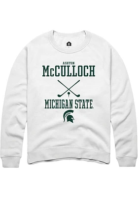 Ashton McCulloch Rally Michigan State Spartans Mens NIL Sport Icon Long Sleeve Crew Sweatsh