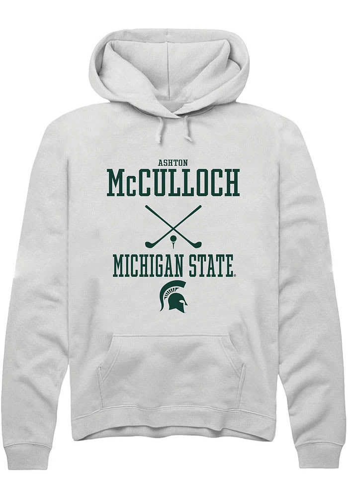 Ashton McCulloch Rally Michigan State Spartans Mens NIL Sport Icon Long Sleeve Hoodie
