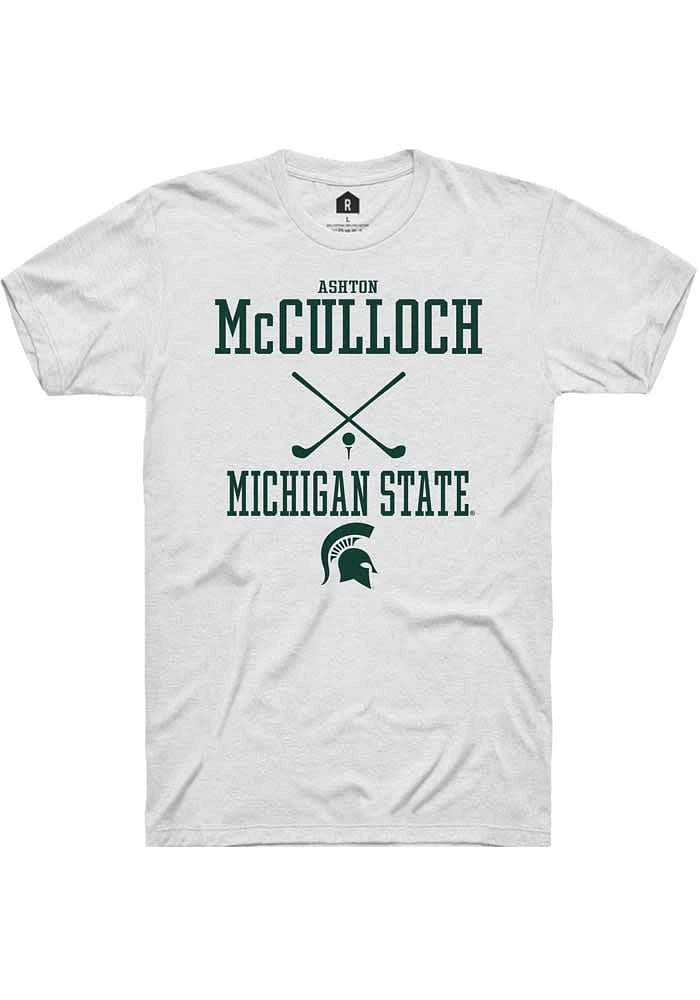 Ashton McCulloch Michigan State Spartans Rally NIL Sport Icon Short Sleeve T Shirt