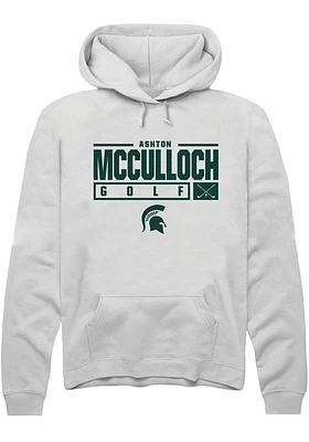 Ashton McCulloch Rally Michigan State Spartans Mens NIL Stacked Box Long Sleeve Hoodie