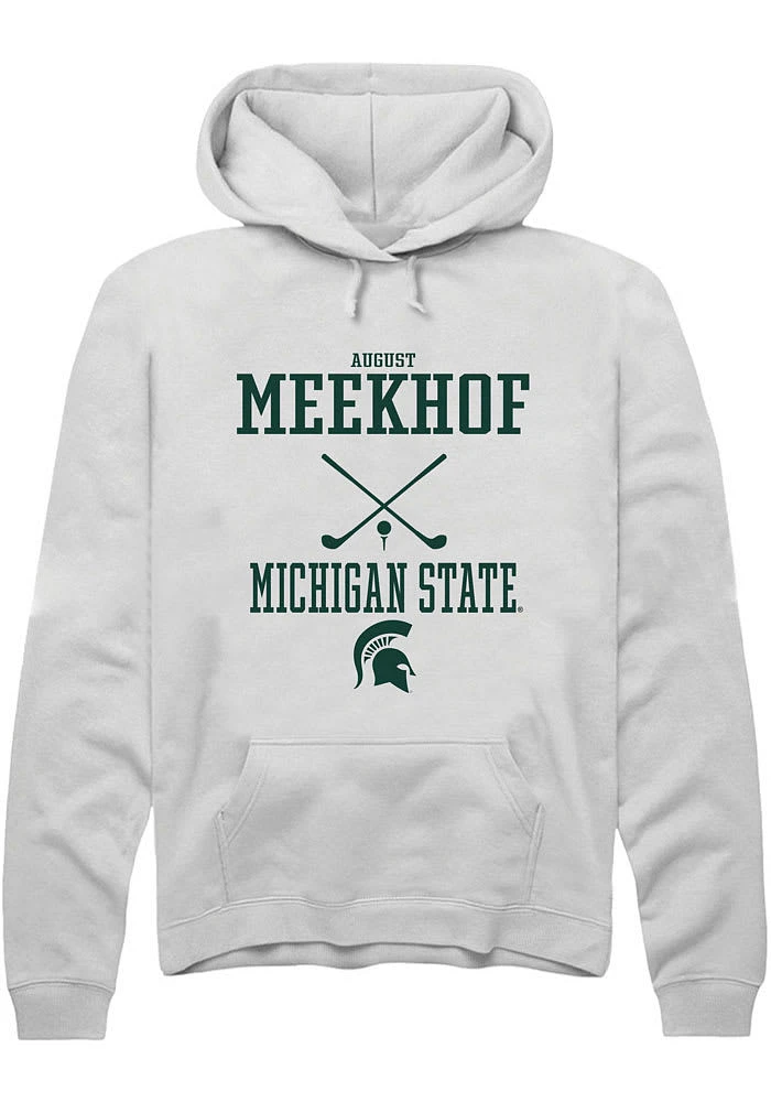 August Meekhof Rally Michigan State Spartans Mens NIL Sport Icon Long Sleeve Hoodie