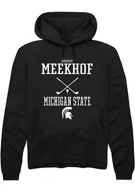August Meekhof  Rally Michigan State Spartans Mens Black NIL Sport Icon Long Sleeve Hoodie