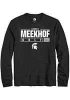 August Meekhof Michigan State Spartans Rally NIL Stacked Box Long Sleeve T Shirt