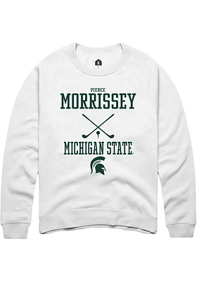 Pierce Morrissey Rally Michigan State Spartans Mens NIL Sport Icon Long Sleeve Crew Sweatsh