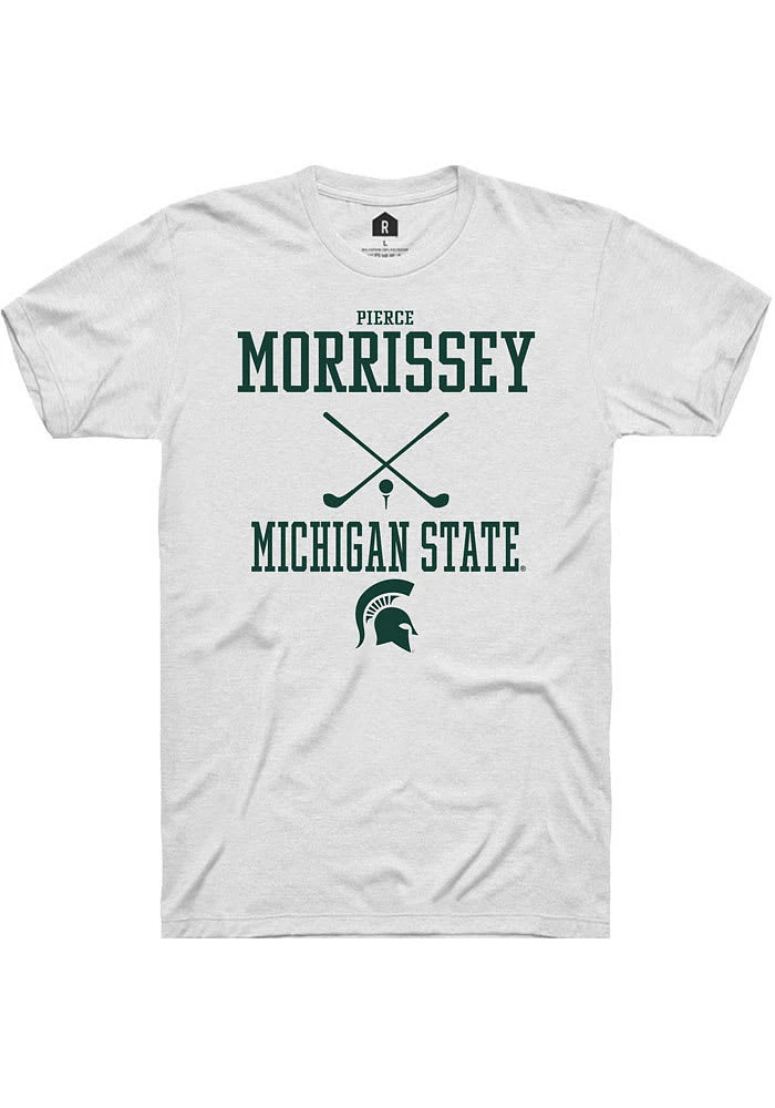 Pierce Morrissey Michigan State Spartans Rally NIL Sport Icon Short Sleeve T Shirt