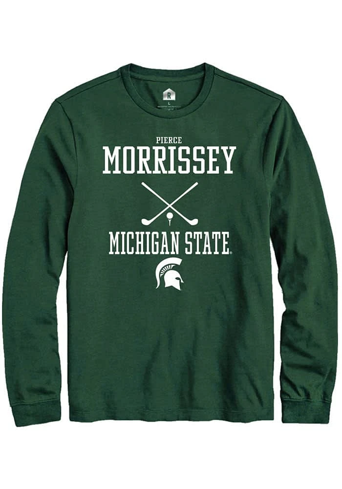 Pierce Morrissey Michigan State Spartans Rally NIL Sport Icon Long Sleeve T Shirt