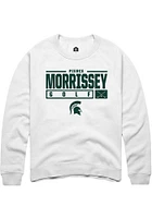 Pierce Morrissey Rally Michigan State Spartans Mens NIL Stacked Box Long Sleeve Crew Sweats
