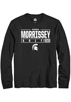 Pierce Morrissey  Michigan State Spartans Black Rally NIL Stacked Box Long Sleeve T Shirt
