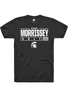 Pierce Morrissey Michigan State Spartans Rally NIL Stacked Box Short Sleeve T Shirt