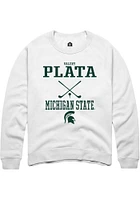 Valery Plata Rally Michigan State Spartans Mens NIL Sport Icon Long Sleeve Crew Sweatshirt