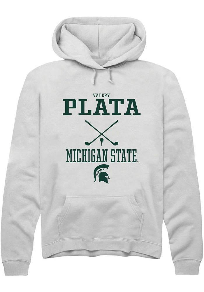 Valery Plata Rally Michigan State Spartans Mens NIL Sport Icon Long Sleeve Hoodie