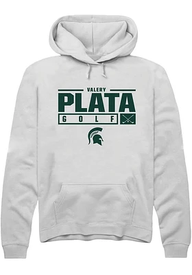 Valery Plata Rally Michigan State Spartans Mens NIL Stacked Box Long Sleeve Hoodie