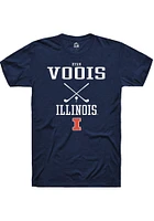 Ryan Voois  Illinois Fighting Illini Navy Blue Rally NIL Sport Icon Short Sleeve T Shirt