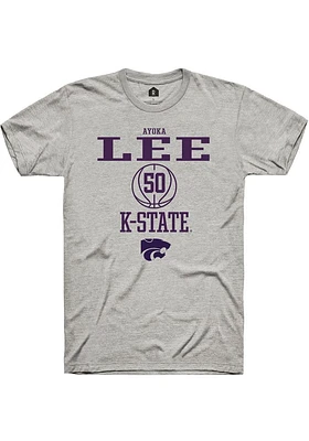 Ayoka Lee  K-State Wildcats Ash Rally NIL Sport Icon Short Sleeve T Shirt