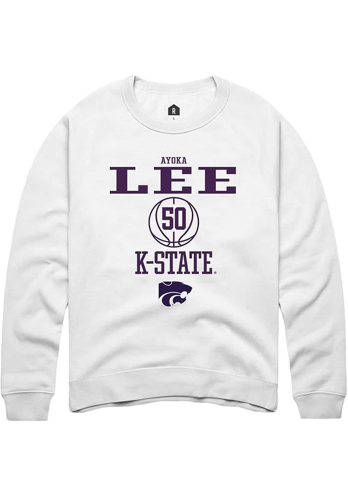 Ayoka Lee Rally K-State Wildcats Mens NIL Sport Icon Long Sleeve Crew Sweatshirt