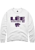 Ayoka Lee Rally K-State Wildcats Mens NIL Stacked Box Long Sleeve Crew Sweatshirt