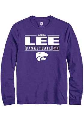 Ayoka Lee K-State Wildcats Rally NIL Stacked Box Long Sleeve T Shirt