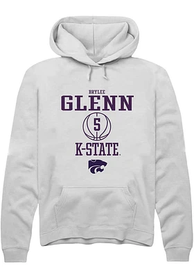 Brylee Glenn Rally K-State Wildcats Mens NIL Sport Icon Long Sleeve Hoodie