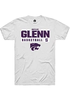 Brylee Glenn K-State Wildcats Rally NIL Stacked Box Short Sleeve T Shirt