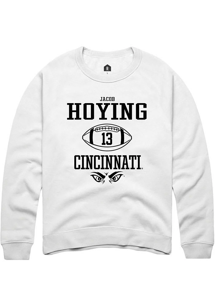 Jacob Hoying Rally Cincinnati Bearcats Mens NIL Sport Icon Long Sleeve Crew Sweatshirt