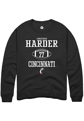 Jonathan Harder Rally Cincinnati Bearcats Mens NIL Sport Icon Long Sleeve Crew Sweatshirt