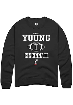 Jordan Young Rally Cincinnati Bearcats Mens NIL Sport Icon Long Sleeve Crew Sweatshirt