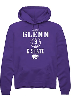 Jaelyn Glenn Rally K-State Wildcats Mens NIL Sport Icon Long Sleeve Hoodie