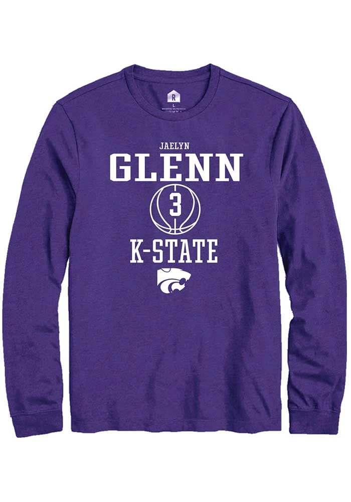 Jaelyn Glenn K-State Wildcats Rally NIL Sport Icon Long Sleeve T Shirt