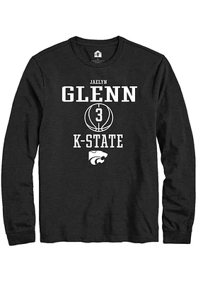 Jaelyn Glenn  K-State Wildcats Black Rally NIL Sport Icon Long Sleeve T Shirt