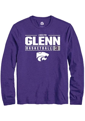 Jaelyn Glenn K-State Wildcats Rally NIL Stacked Box Long Sleeve T Shirt