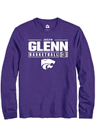 Jaelyn Glenn K-State Wildcats Rally NIL Stacked Box Long Sleeve T Shirt