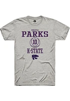 Mikayla Parks  K-State Wildcats Ash Rally NIL Sport Icon Short Sleeve T Shirt