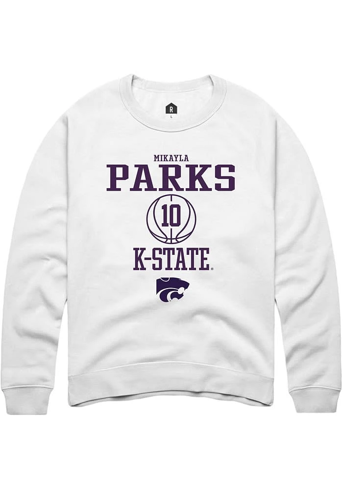 Mikayla Parks Rally K-State Wildcats Mens NIL Sport Icon Long Sleeve Crew Sweatshirt