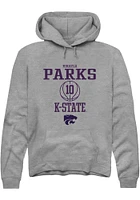 Mikayla Parks  Rally K-State Wildcats Mens Graphite NIL Sport Icon Long Sleeve Hoodie