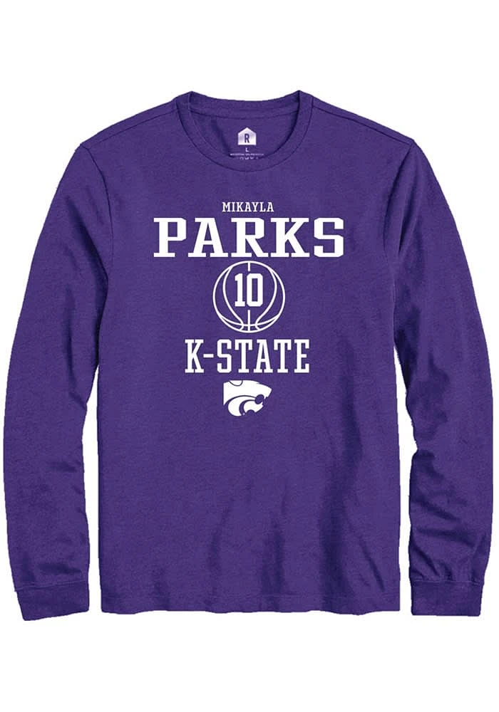 Mikayla Parks K-State Wildcats Rally NIL Sport Icon Long Sleeve T Shirt