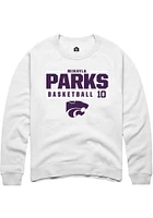 Mikayla Parks Rally K-State Wildcats Mens NIL Stacked Box Long Sleeve Crew Sweatshirt