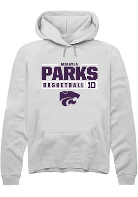 Mikayla Parks Rally K-State Wildcats Mens NIL Stacked Box Long Sleeve Hoodie