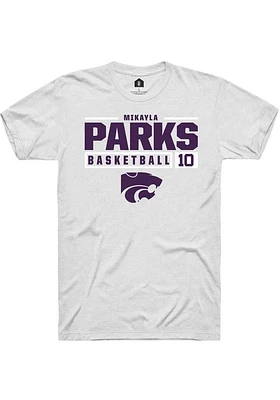Mikayla Parks K-State Wildcats Rally NIL Stacked Box Short Sleeve T Shirt